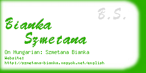 bianka szmetana business card